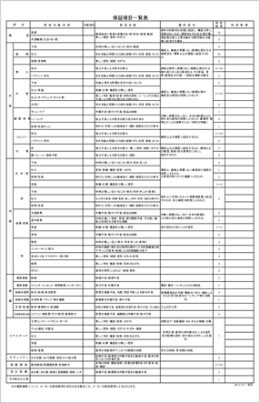 保証書（裏）イメージ